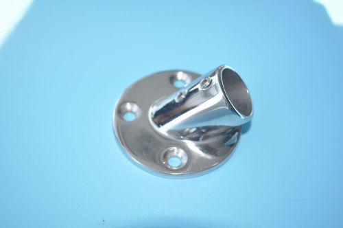 Boat hand rail fittings 30 degree 7/8&#034; round base marine stainless steel