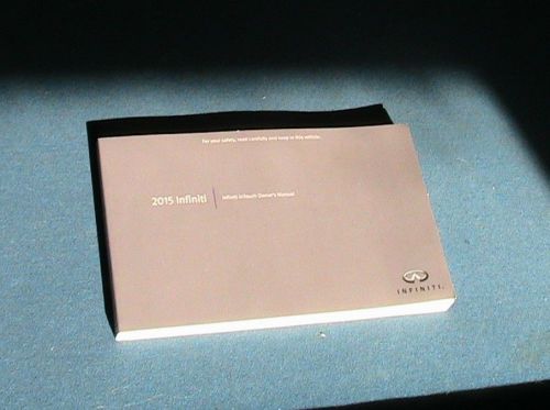 2015 infiniti all &#034;in touch owners manual&#034;. very good condition. free shipping.