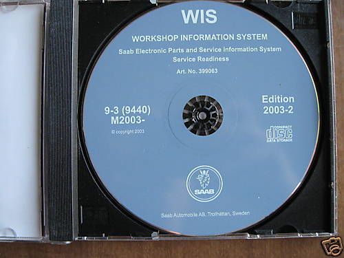 2003- saab 9-3 (9440) wis workshop manual on cd 2003-2
