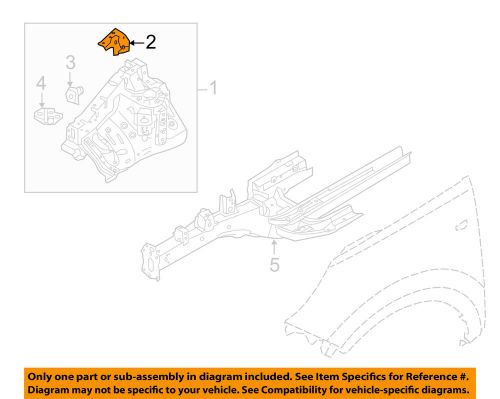 Kia oem 11-13 sportage fender-apron panel reinforcement right 645253w000