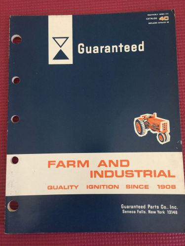1972 guaranteed parts company farm tractor industrial ignition parts catalog