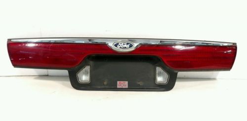 98-00 ford contour center tail light panel trunk mounted license plate reverse