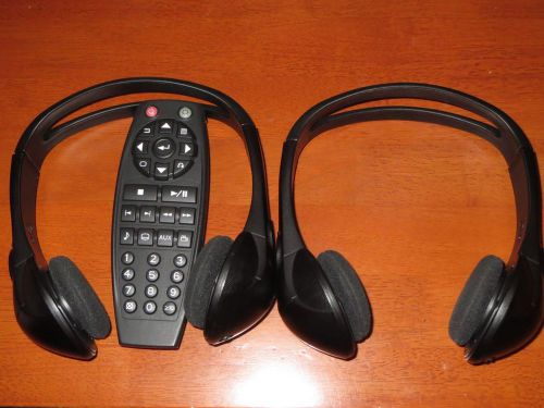 Genuine gm wireless headphones(2)+dvd remote buick cadillac chevrolet gmc suzuki