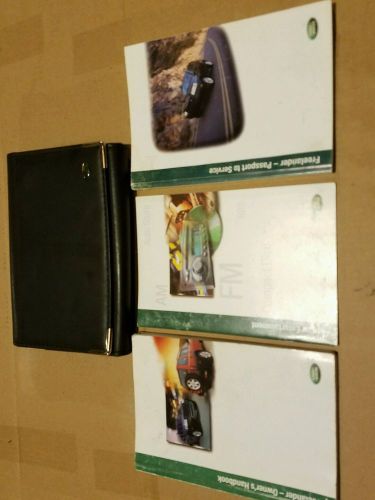 2002 land rover freelander owners manual with case
