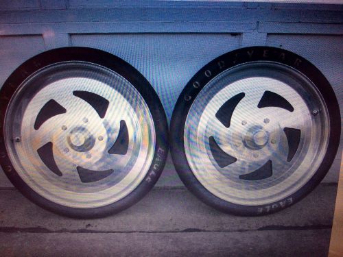 Weld racing aluminum spindle mount rims with goodyear front tires chevy