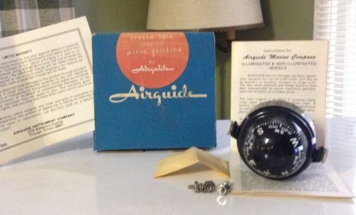 Vintage airguide marine compass model 57-b unused orig. box &amp; instructions usa