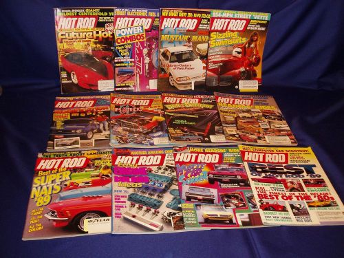 1989 hot rod magazines all 12 issues in vg condition