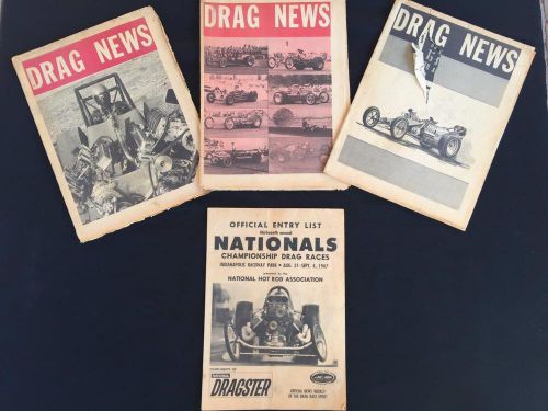 Vintage 60s drag strip drag news newpaper gasser dragster funny car rail altered