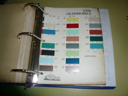 1956 oldsmobile arco paints color chip paint sample - vintage