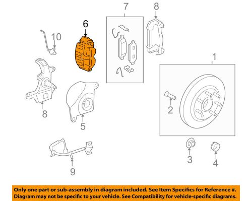 Ford oem-disc brake caliper right 7l3z2b120a