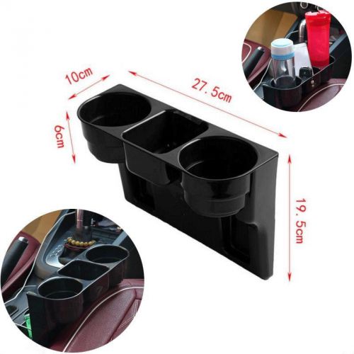 Popular black 2 cup holder drink beverage seat seam wedge car auto truck mount z