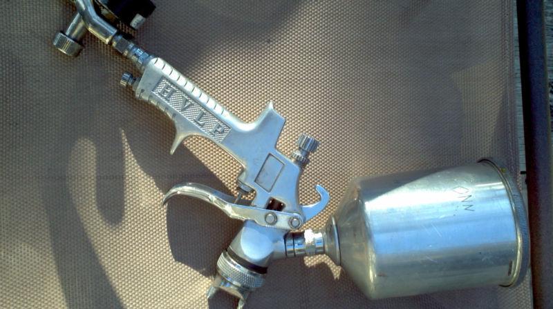 Hvlp pit pro spray gun with gauge  