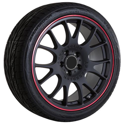 18 black red stripe audi tt roadster wheels rims tires