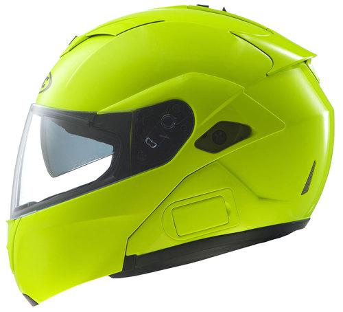 Hjc sy-max iii hi-viz yellow full-face motorcycle helmet size 2xlarge
