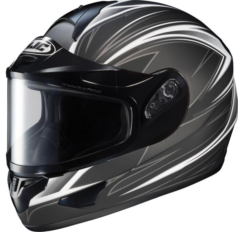 Hjc cl-16 razz full face snowmobile helmet matte black size x-large