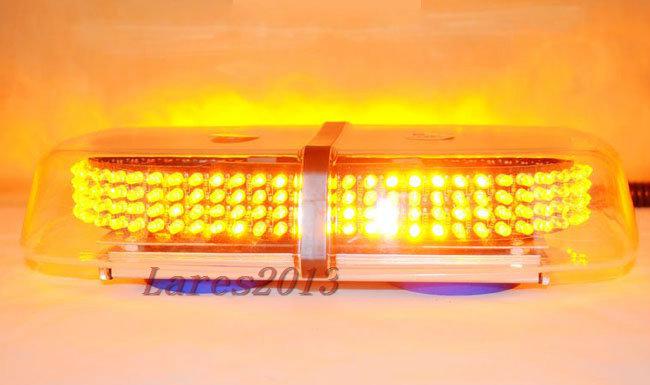Bright amber waterproof police 8-patterns 240-led flash strobe truck light new