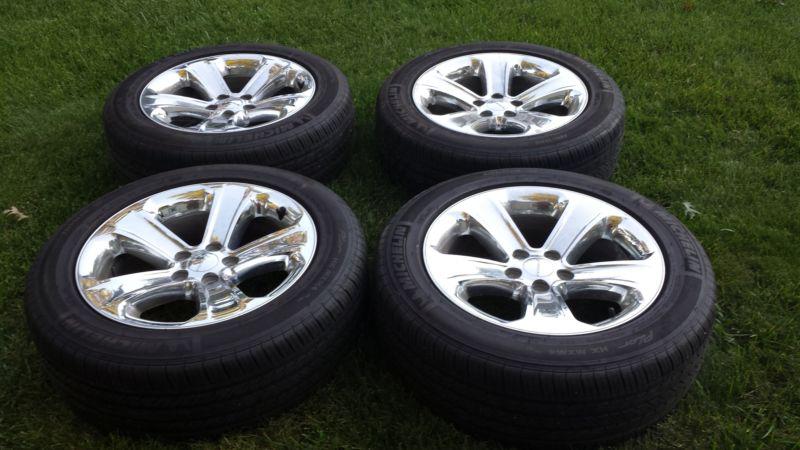 18" oem dodge charger challenger chrome wheels rims tires 2011 2012 2013  - 2407