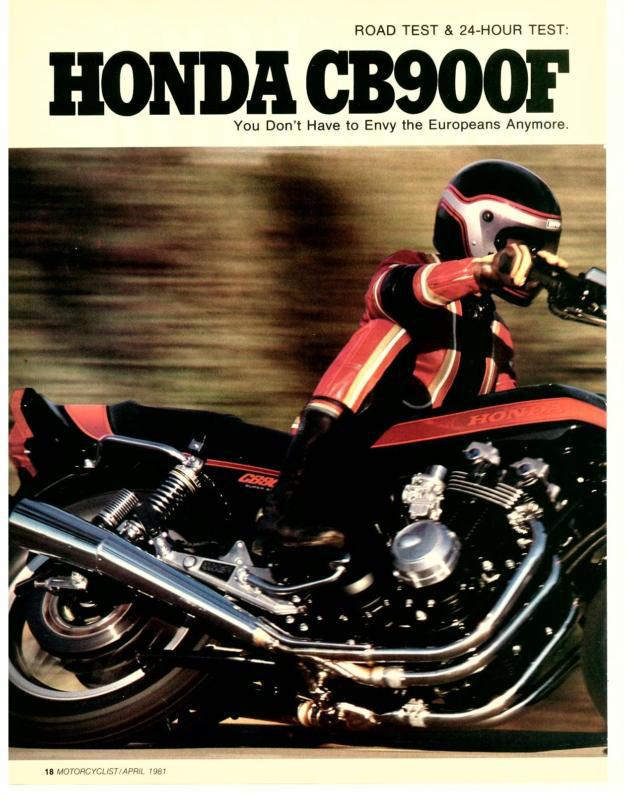 1981 honda cb900f test article -  vintage 1982 cb750f gpz gs1000 