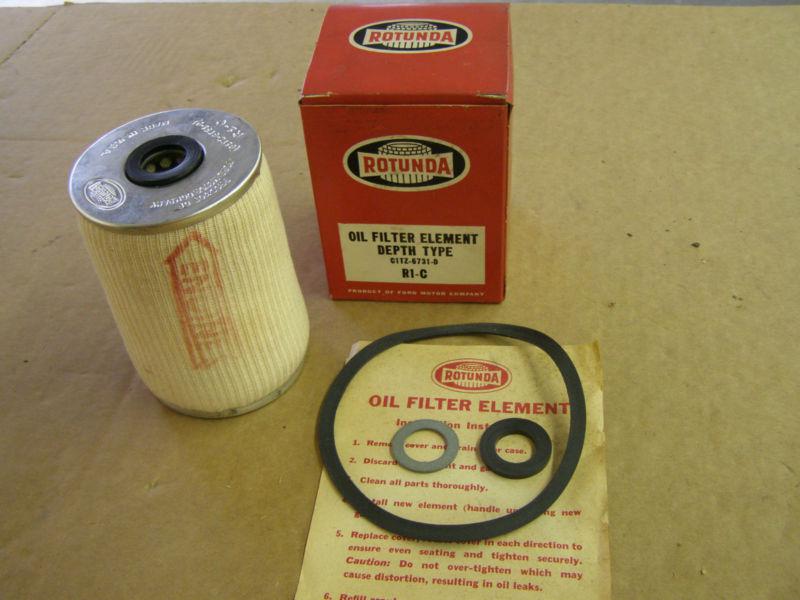 Nos oem ford 1958 - 1961 truck rotunda oil filter 1959 1960 display item