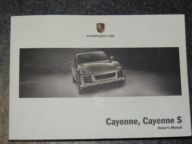 2008 porsche cayenne owners manuals 