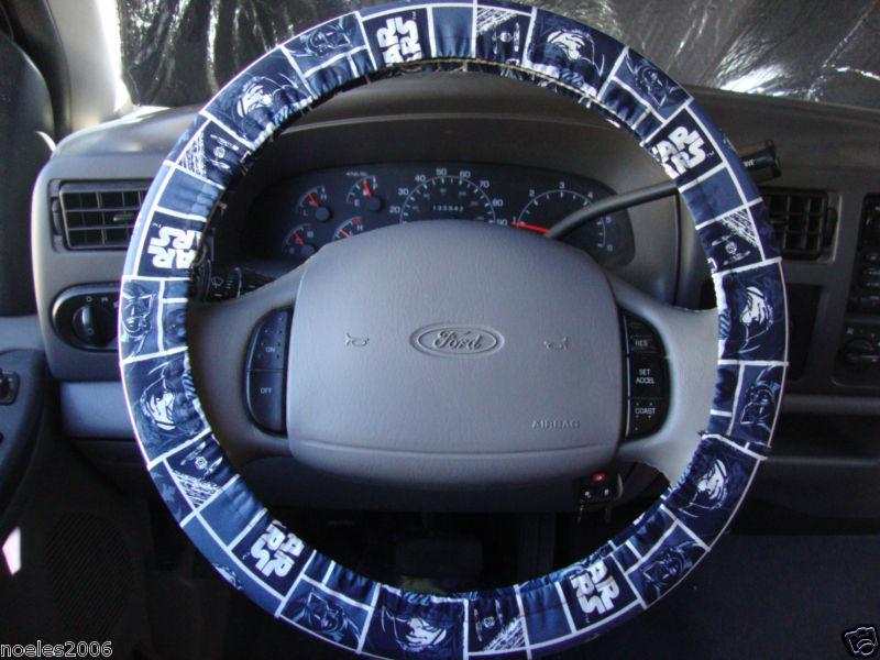 Hand made steering wheel covers star wars fabric
