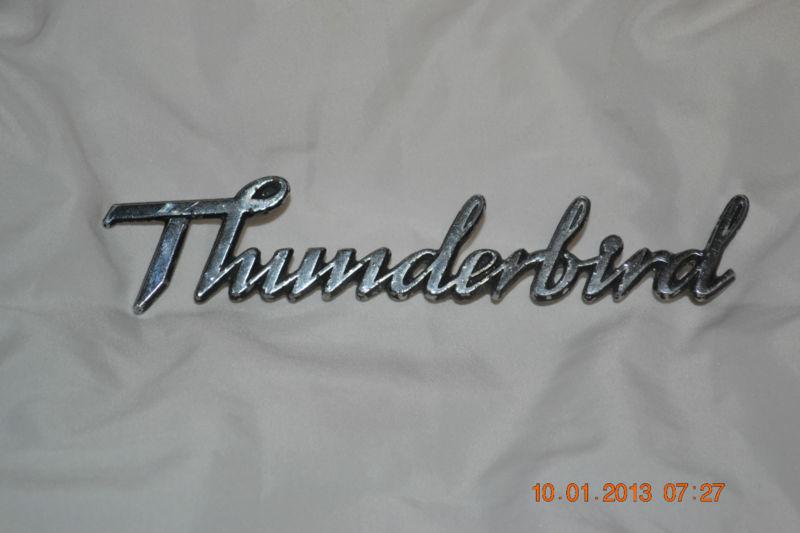 78 79 ford thunderbird headlight door/dash script emblem