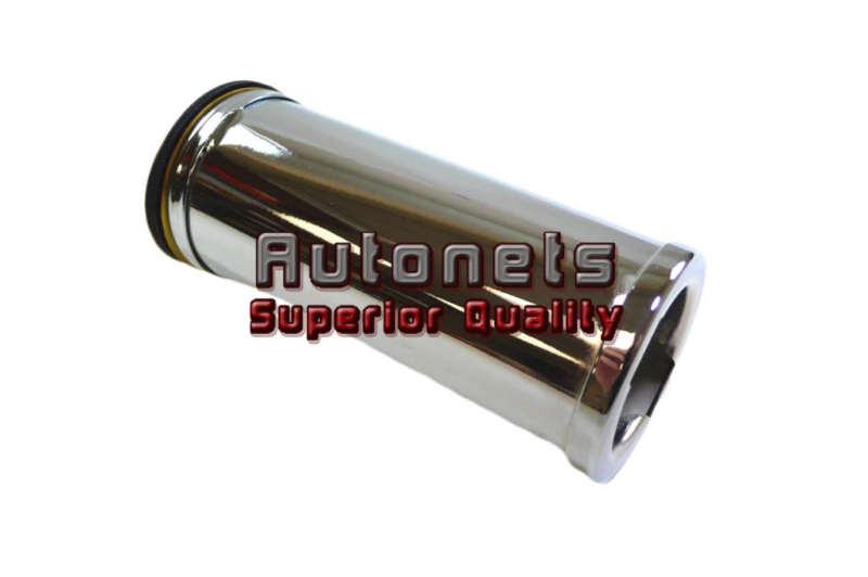 4" tall twist-in chrome oil filler tube extension breather universal fit