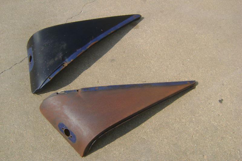1946 46 ford front fender extensions solid pair