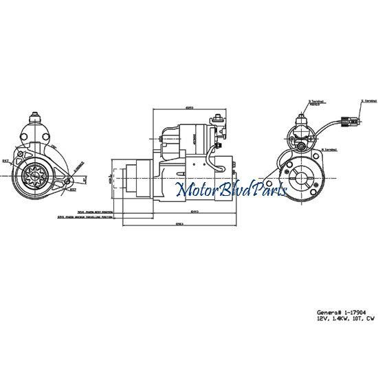 Infiniti g35 350z f35 m35 v6 3.5l 1.4kw tyc replacement starter motor 1-17904