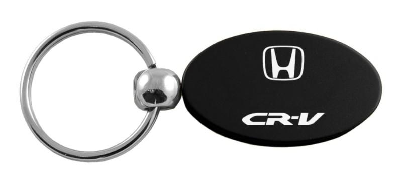 Honda cr-v black oval keychain / key fob engraved in usa genuine