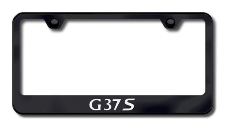 Infiniti g37s laser etched license plate frame-black made in usa genuine