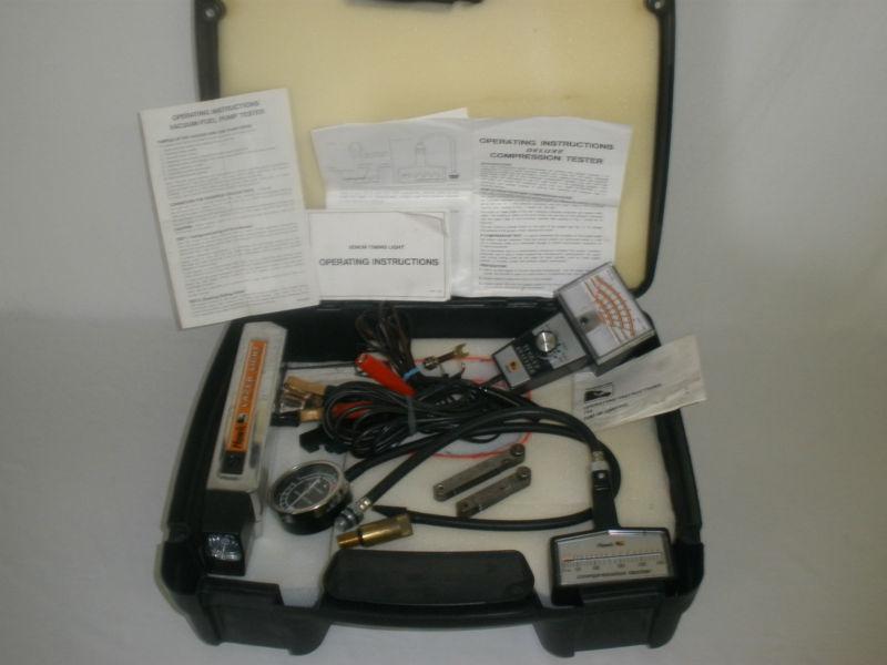 Engine tune up package.timing light tester analyzer compression (hawk packard)