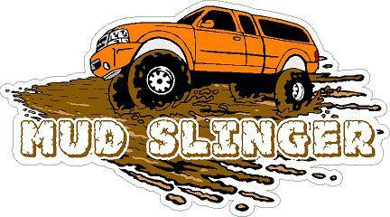 4x4 off road * mud slinger decal / sticker   * new *   jeep / truck