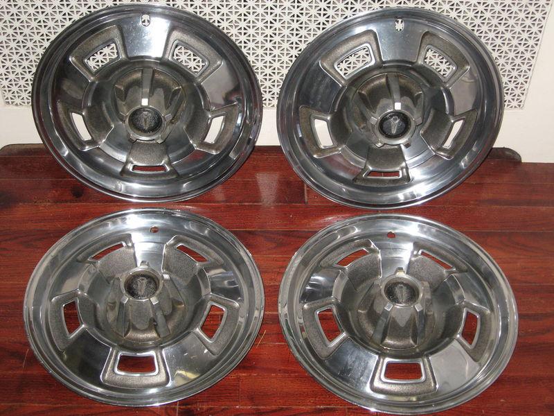 67 68 69 plymouth hub caps 14" set of 4 mopar wheel covers mag style