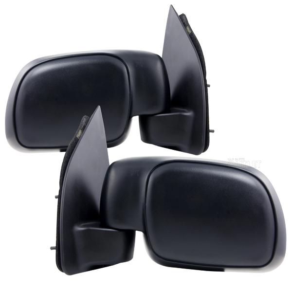99 00 ford super duty paddle style power mirror textured manual fold lh rh combo