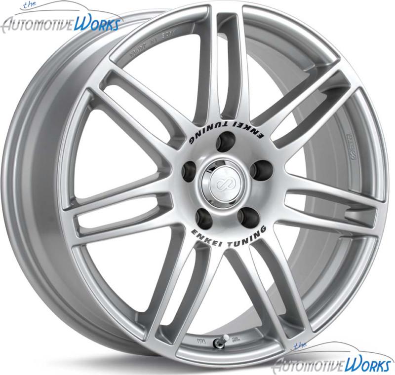 15x6.5 enkei sc05 4x100 +50mm silver rims wheels inch 15"