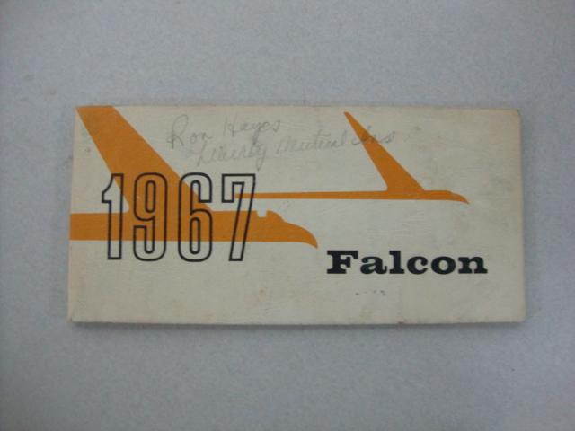 1967 ford falcon original owner's manual 