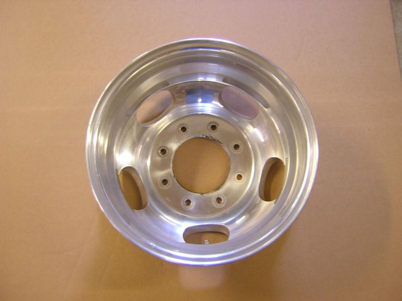 2005-'12 ford f350sd 17" factory oem forged polished alloy rear wheel rim 3619