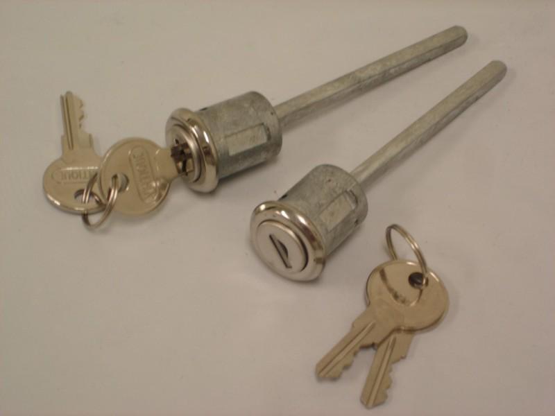 28-52 ford truck & car door lock cylinders w keys pair