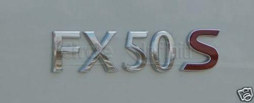 New oem infiniti 2009+ fx50s sport rear emblem nameplate badge 