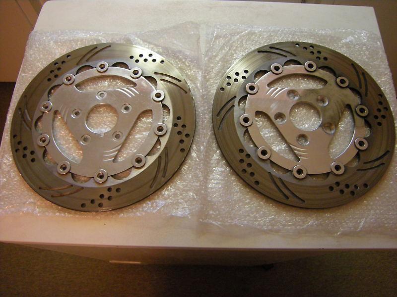 (pair) floating brake rotors - fits harley softail dyna sportster - 11.5" 