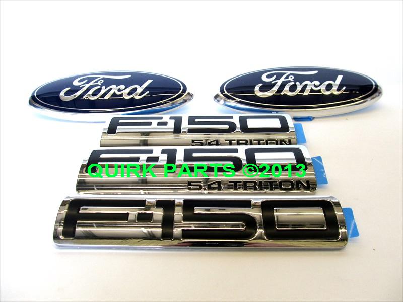 2004-2008 ford f150 5.4l triton fender front & rear emblem set of 5 oem new