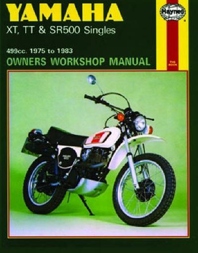 1975-1983 yamaha xt500 tt500 sr500 repair manual