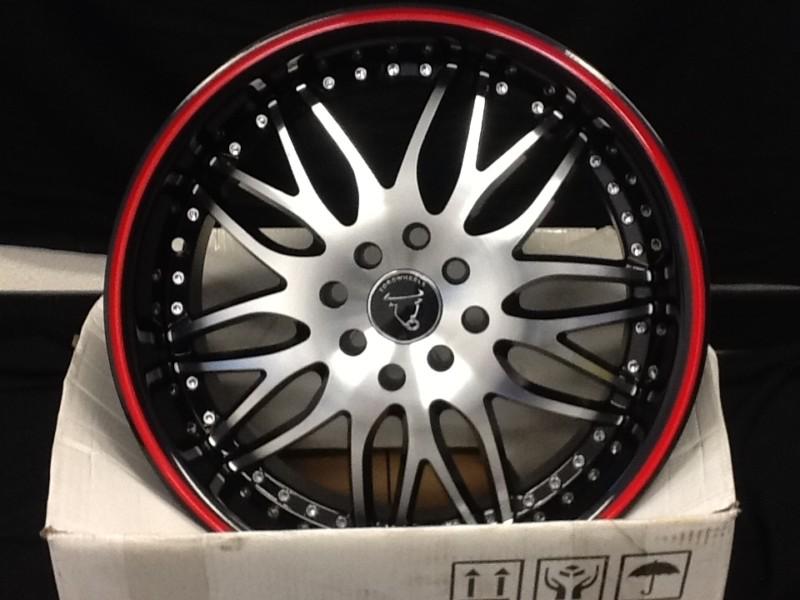 ^toro 17in rims toro 17inch 17 inch set of 4 wheels machine face wheel rim black