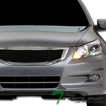 Chrome aluminum mesh front hood bumper grill grille abs 11-12 honda accord sedan