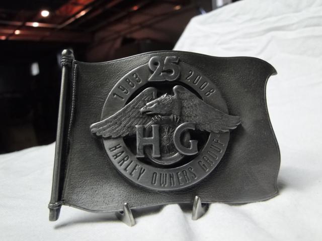 Harley-davidson harley owners group (hog) belt buckle