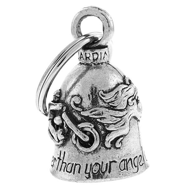 Never ride faster than your guardian angel can fly guardian motorcycle ride bell
