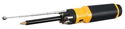 Performance tool screwdriver lighted ratcheting magnetic retriever bits included