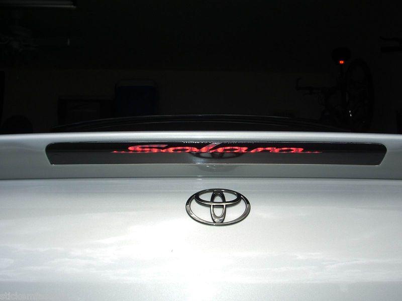 Toyota solara 3rd brake light decal overlay 99 00 01 02