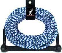 Kwik tek 1-section water ski rope with 4" finger guards ahsr-75